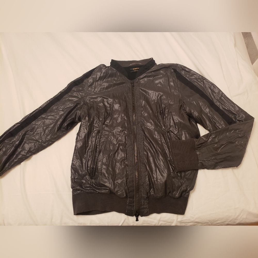 Diesel Black Gold Graphite and Black Jacket Sz L